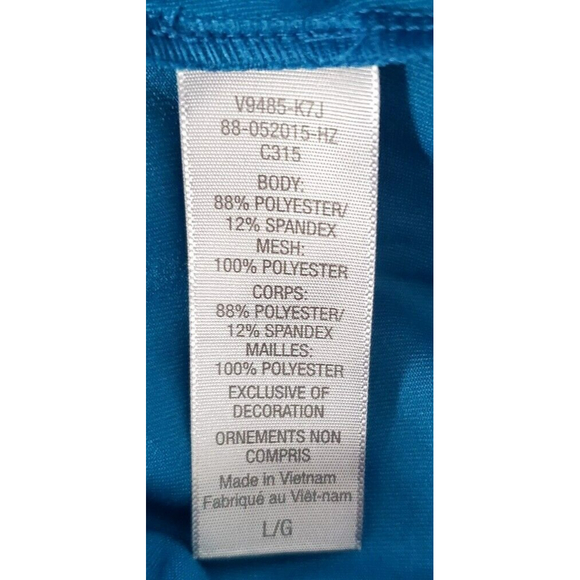 NWT Champion Woman's Teal Blue Zip up Athletic Jacket Long Sleeve Athletic Top L - Picture 6 of 7